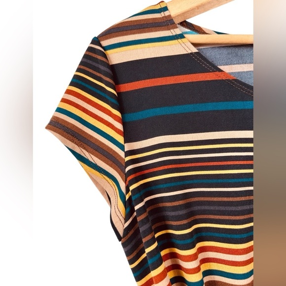 Jules & Leopold retro striped tshirt, Medium, knotted, 70s Hippie Boho - Picture 4 of 7